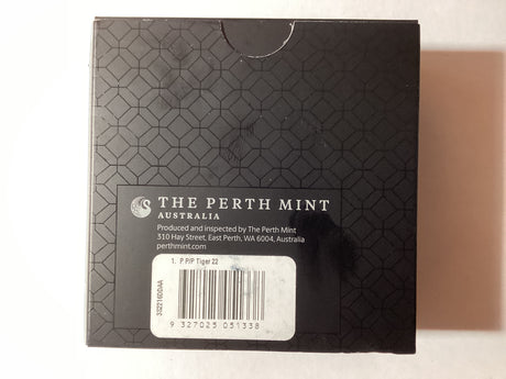 2022 $1 1oz Silver Proof Coloured Coin. Lunar Series. Year of the Tiger.