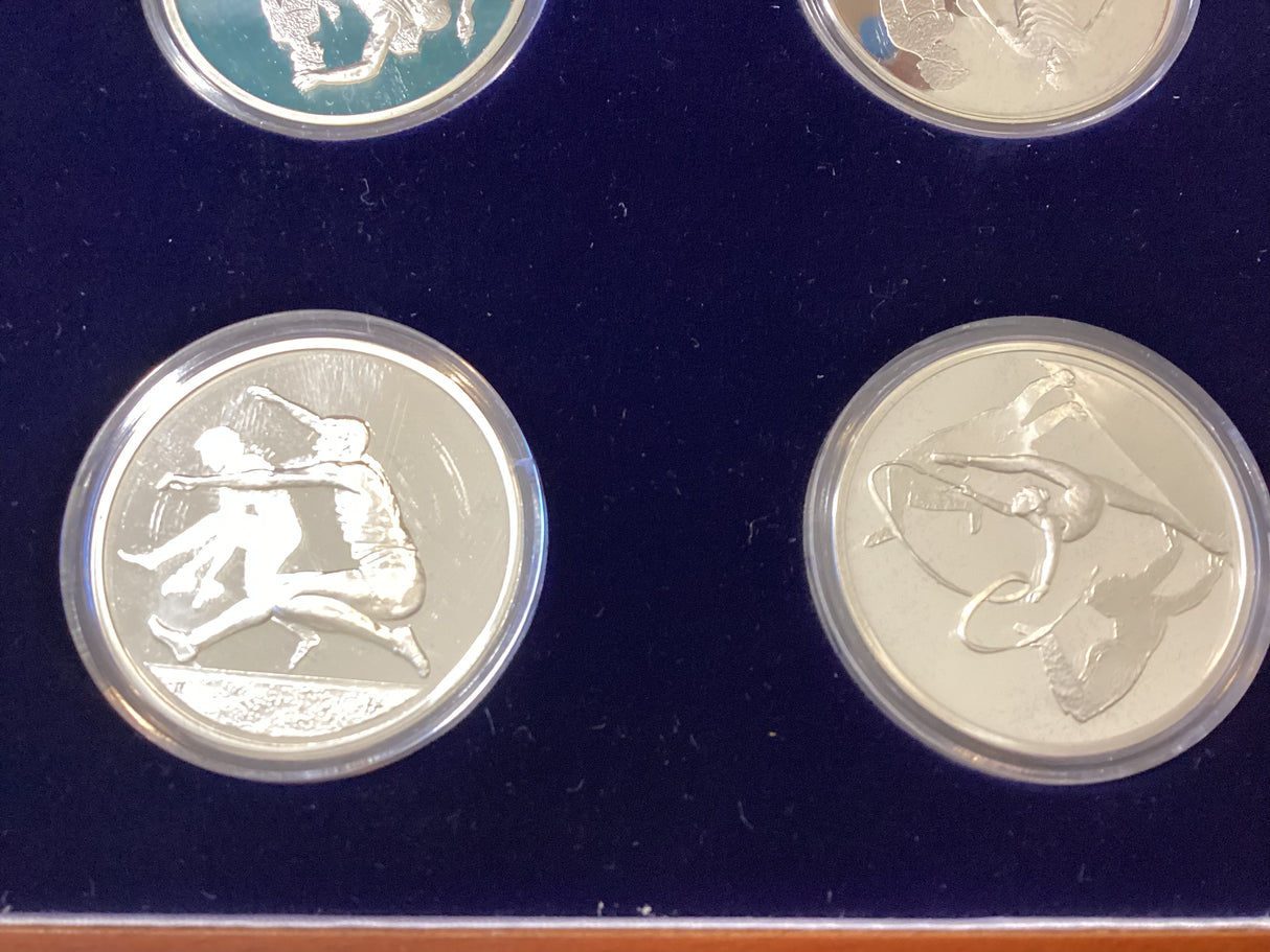 2004 Athens Olympics Games. 12 Coin Sterling Silver Coin Set.