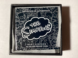 2019 $1 1oz Silver Proof Coloured Coin. The Simpsons. Bart Simpson.