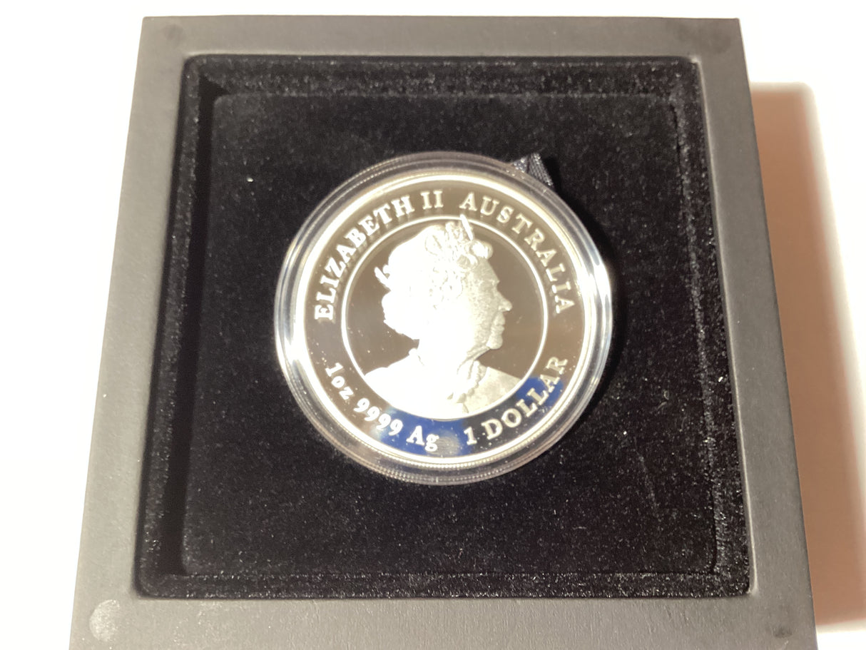 2021 $1 1oz Silver Proof Coloured Coin. Lunar Series. Year of the Ox.