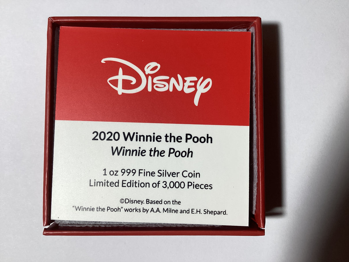 2020 $2 1oz Fine Silver Coin. Winnie the Pooh Series. Winnie The Pooh.