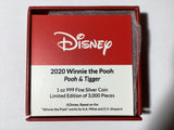 2020 $2 1oz Fine Silver Coin. Winnie the Pooh Series. Pooh and Tigger.
