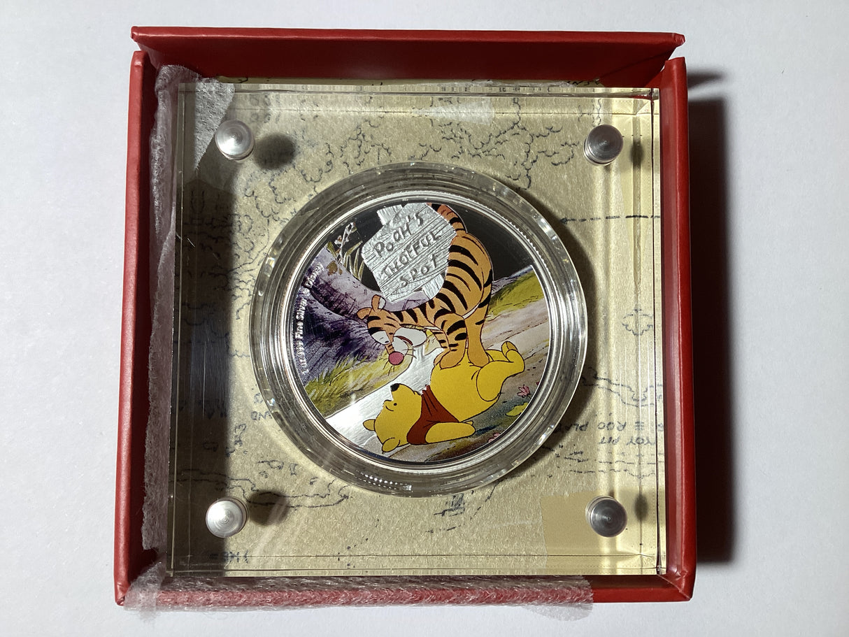 2020 $2 1oz Fine Silver Coin. Winnie the Pooh Series. Pooh and Tigger.