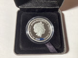 2018 50c 1/2oz Coloured Silver Proof Coin. Puppies Series. English Bulldog.