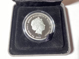 2018 50c 1/2oz Coloured Silver Proof Coin. Puppies Series. Golden Retriever.