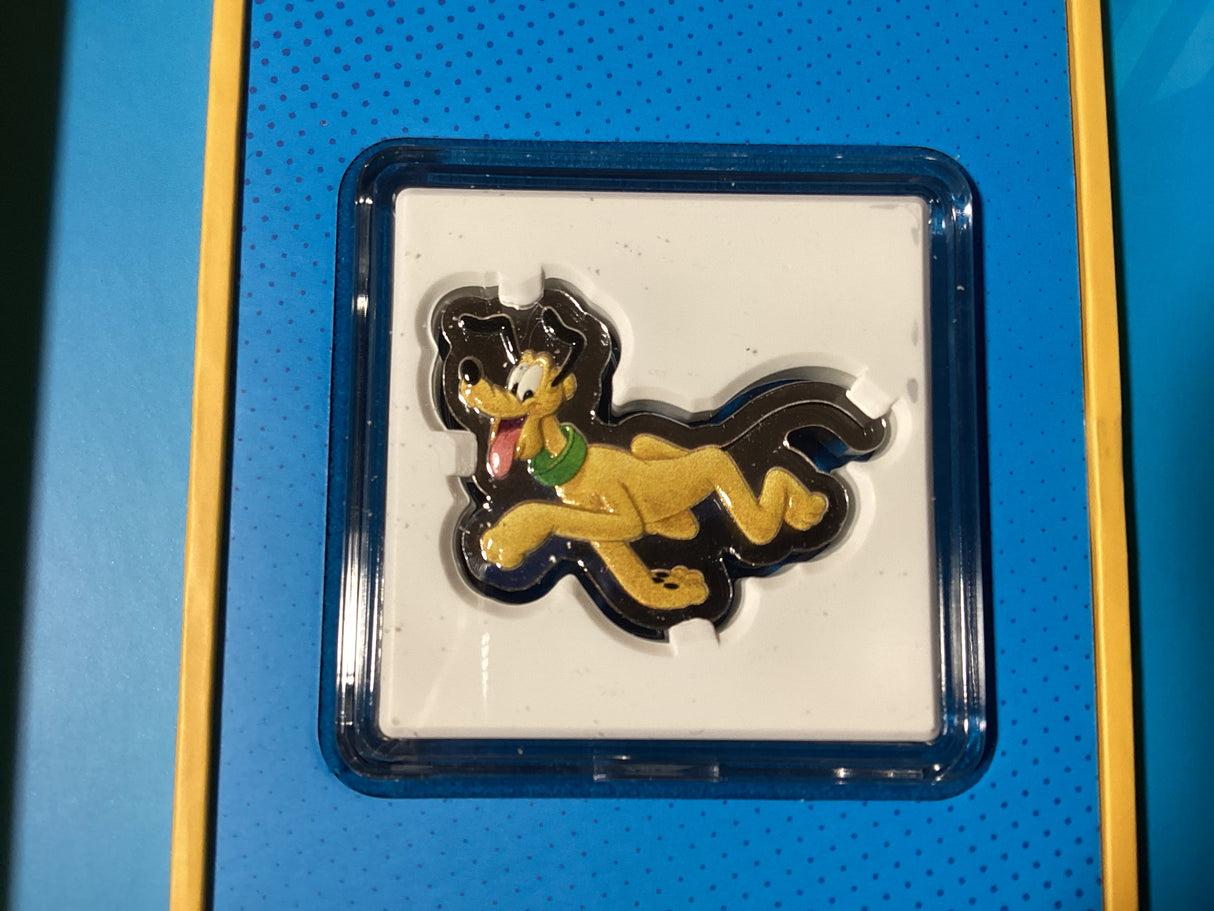2021 $2 1oz Fine Silver Coloured Coin. Disney. Micky and Friends Series. Pluto.
