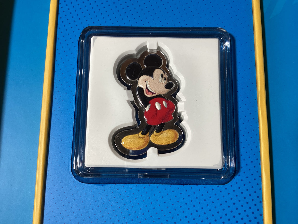 2021 $2 1oz Fine Silver Coloured Coin. Disney. Micky and Friends Series. Micky Mouse.