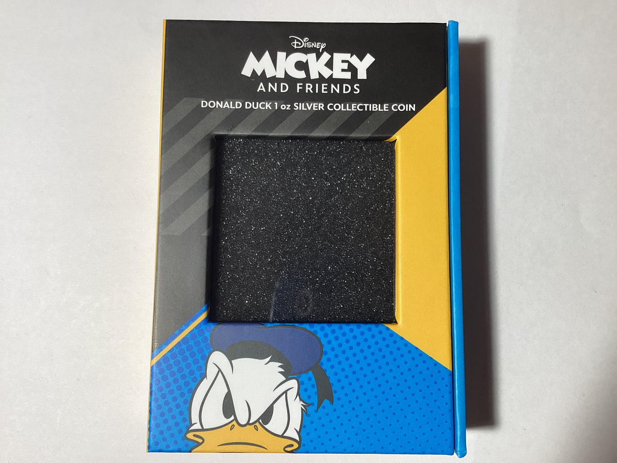 2021 $2 1oz Fine Silver Coloured Coin. Disney. Micky and Friends Series. Donald Duck.