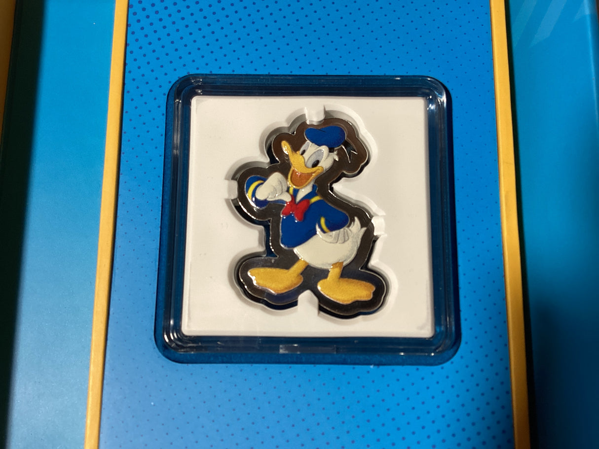 2021 $2 1oz Fine Silver Coloured Coin. Disney. Micky and Friends Series. Donald Duck.