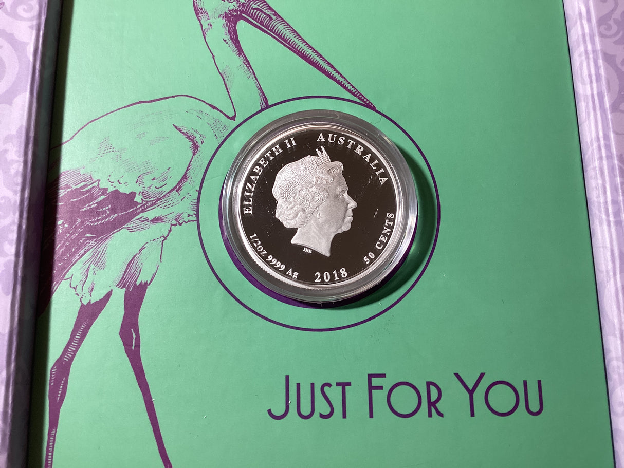 2018 50c 1/2oz Silver Proof Coin. Newborn Baby.