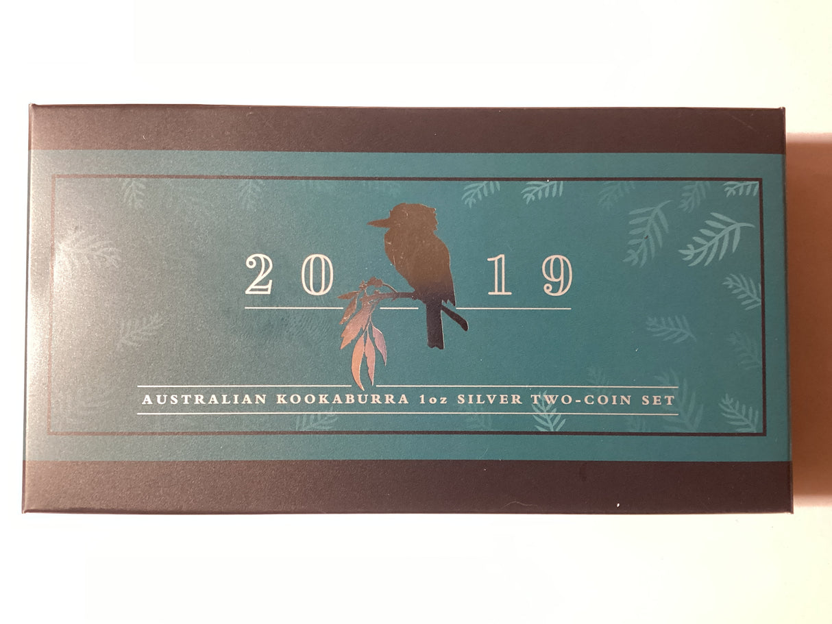 2019 Australian Kookaburra 1oz Silver Proof Two-Coin Set. ANDA Melbourne Special
