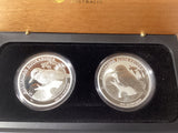 2019 Australian Kookaburra 1oz Silver Proof Two-Coin Set. ANDA Melbourne Special
