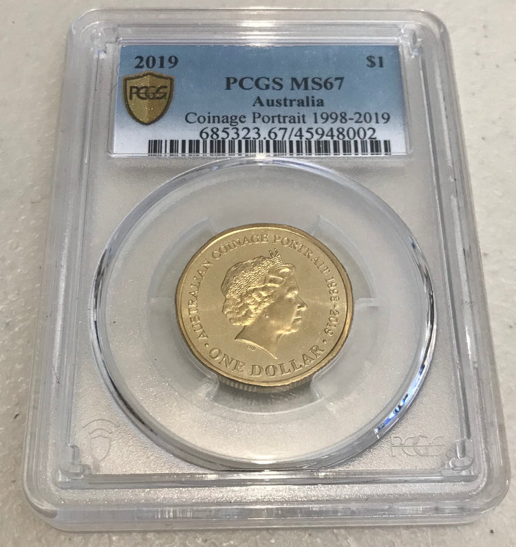 2019 $1 Coinage Portrait 1998-2019 MS67