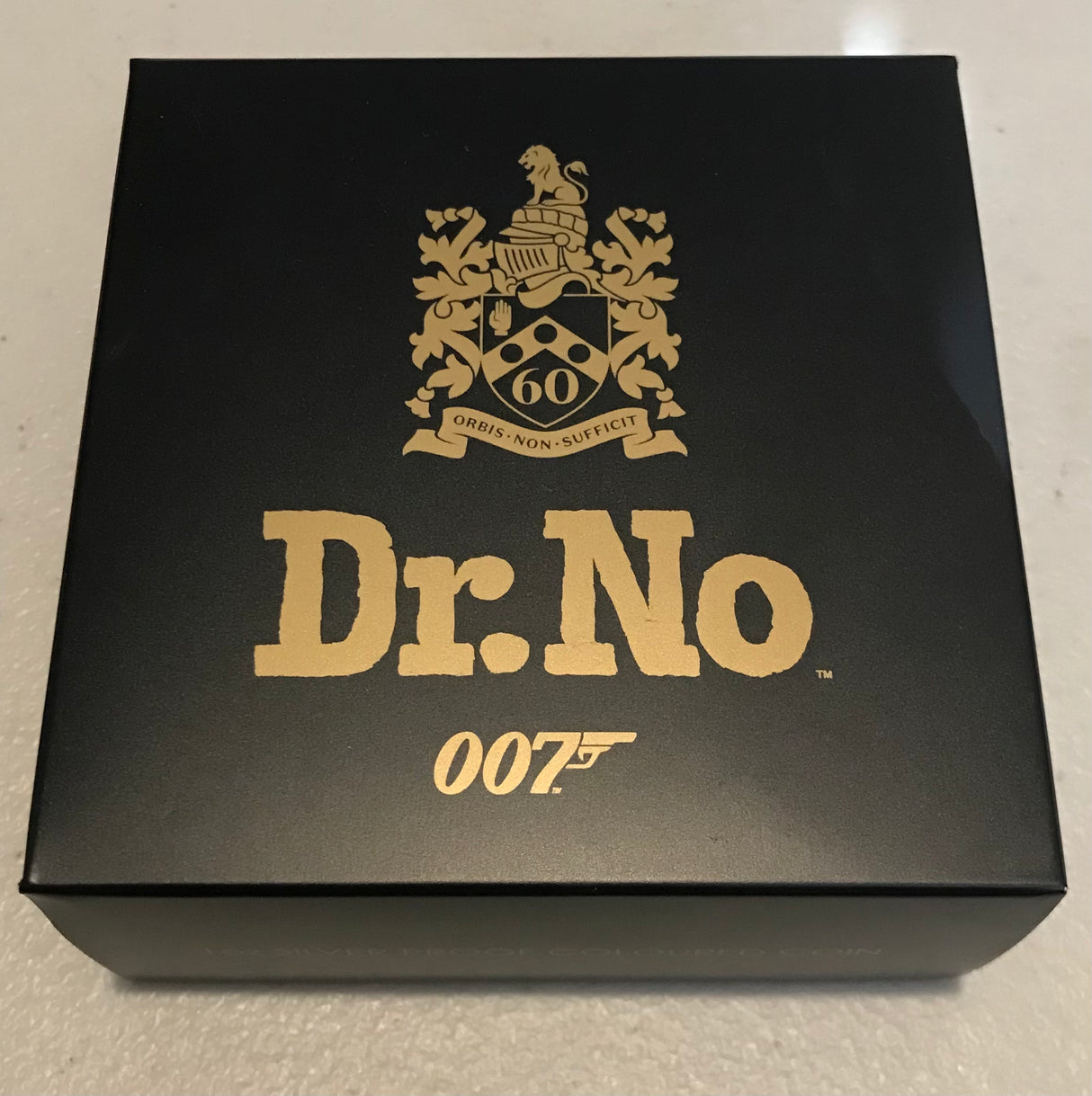 2022 James Bond 1oz Silver Coloured Proof Coin. Dr. No