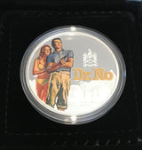 2022 James Bond 1oz Silver Coloured Proof Coin. Dr. No