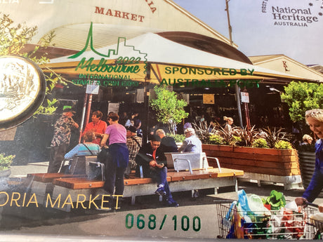 2022 $1 PNC. Melbourne International Stamp and Coin Show. National Heritage. Queen Victoria Market. 100 made.