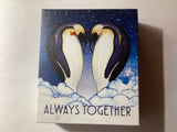 2018 50c 1/2oz Silver Coloured Coin. Always Together. Penguin.