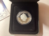 2018 50c 1/2oz Silver Coloured Coin. Always Together. Penguin.
