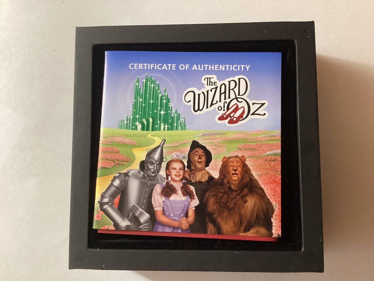 2019 $1 1oz Silver Coloured Proof Coin. The Wizard of Oz 80th Anniversary.