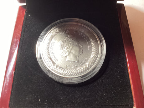 2017 $2 1oz Silver Proof Coloured Coin. Supermassive Blackhole.