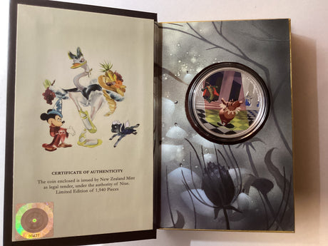 2020 $2 1oz Silver Proof Coin. New Zealand Mint. Fantasia. Dance of the Hours.