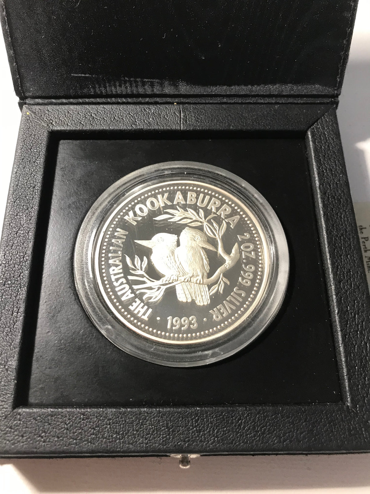 1993 $2 2 Ounce Silver Proof Kookaburra