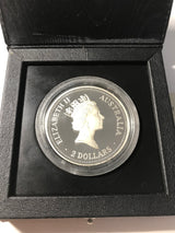 1993 $2 2 Ounce Silver Proof Kookaburra