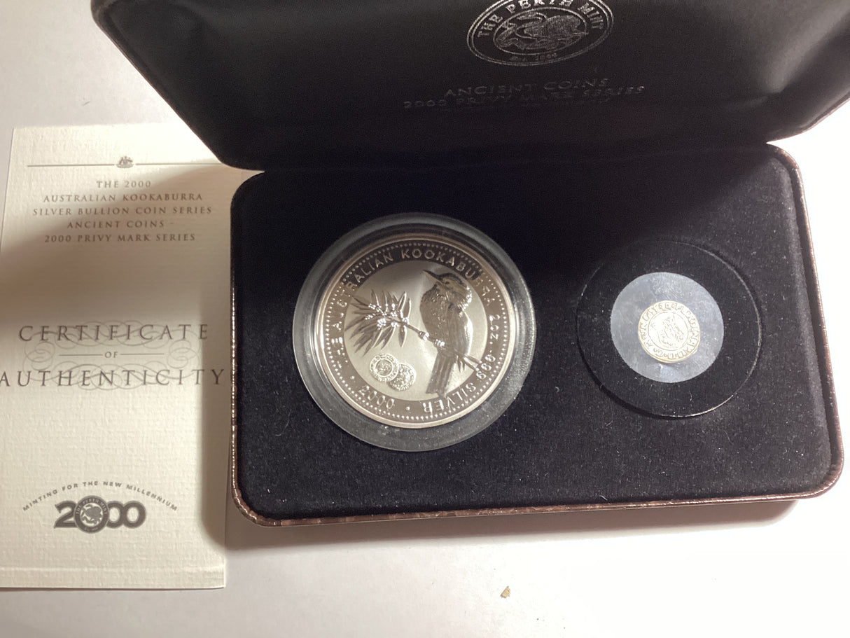 2000 Kookaburra Silver Bullion Coin Series. Ancient Coins Privy Mark. Hungary Ferdinand Silver Denar.