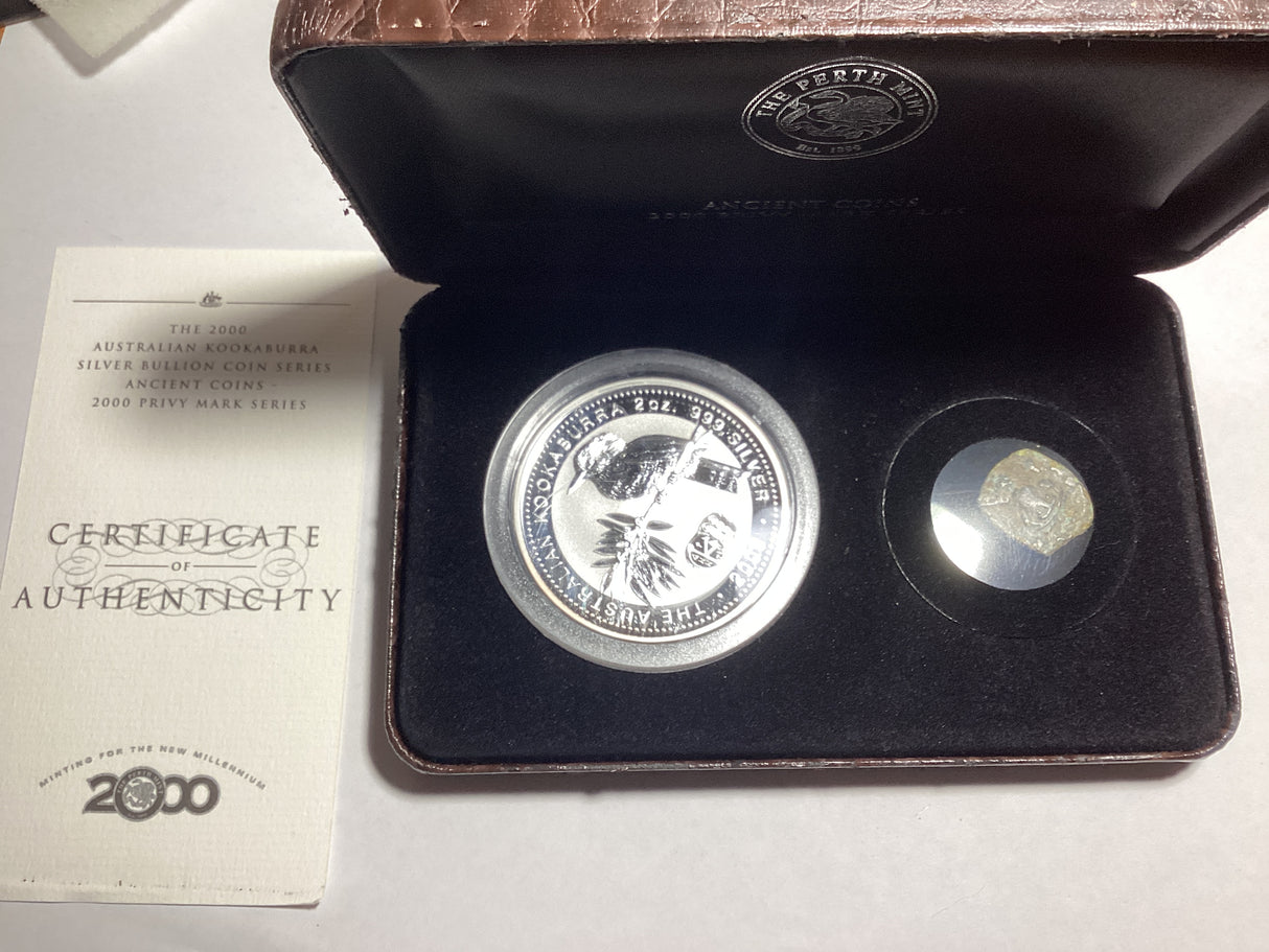 2000 Kookaburra Silver Bullion Coin Series. Ancient Coins Privy Mark. Byzantine Bronze.