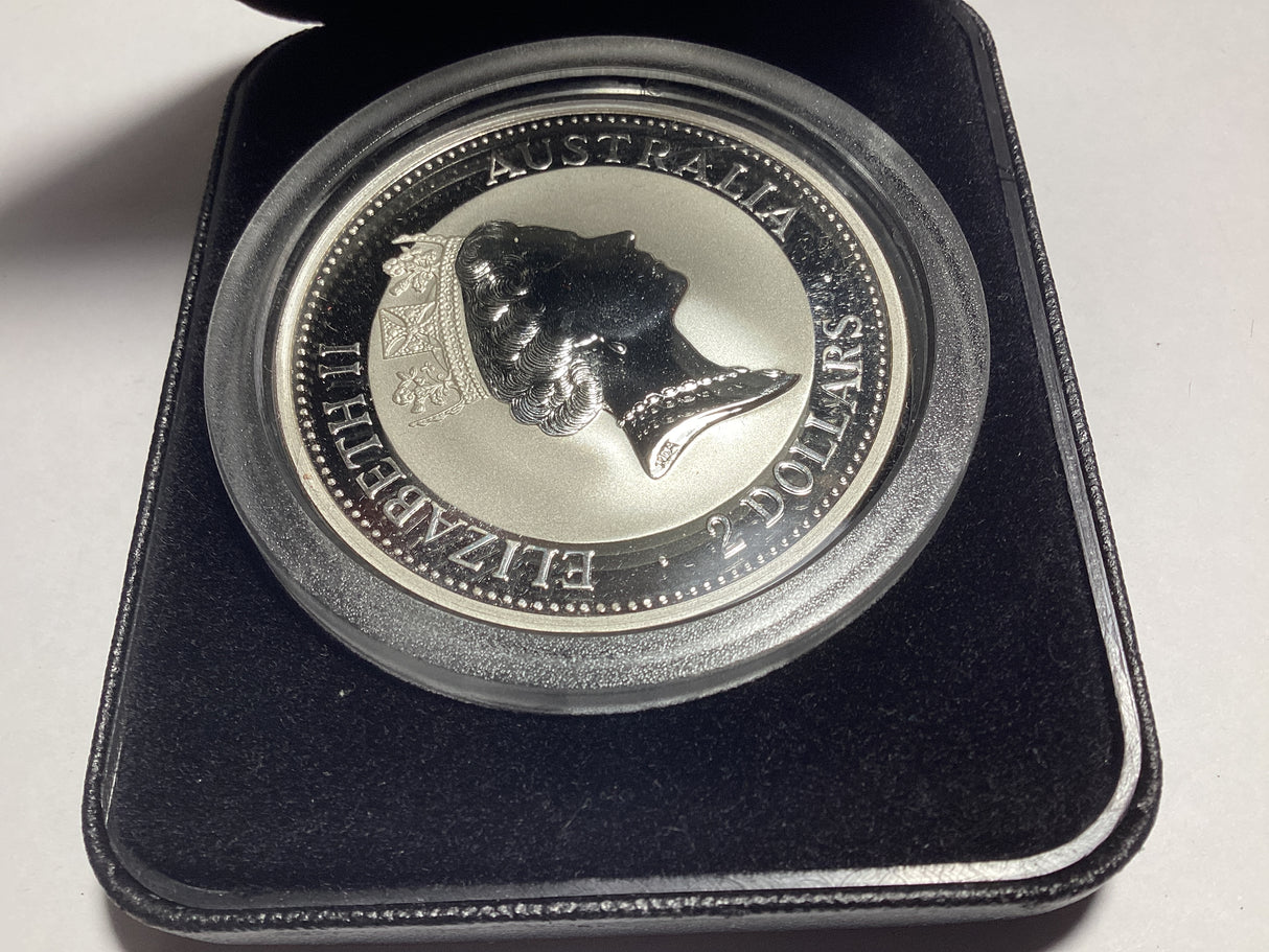 1993 $2 2oz Silver Special Kookaburra. NAA Coin Fair Sydney. Dump Privy Mark. 1000 made.