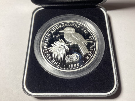1999 $2 2oz Silver Kookaburra Glamour Coin Series. Florin Privy Mark.