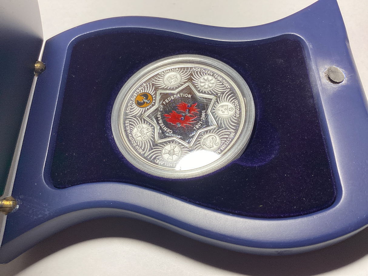 2001 $1 Centenary of Federation State Tribute Series. South Australia. Silver Proof Coin