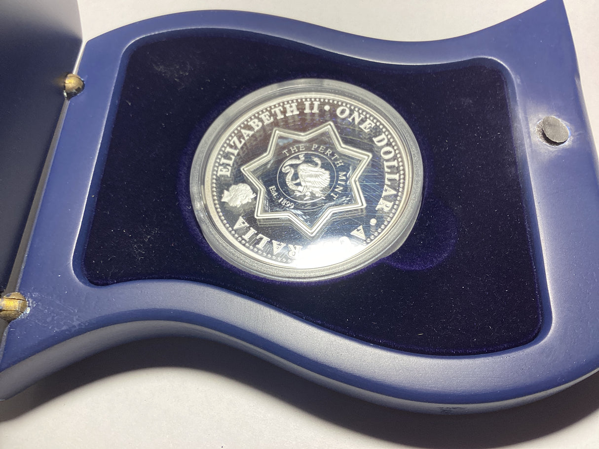 2001 $1 Centenary of Federation State Tribute Series. South Australia. Silver Proof Coin