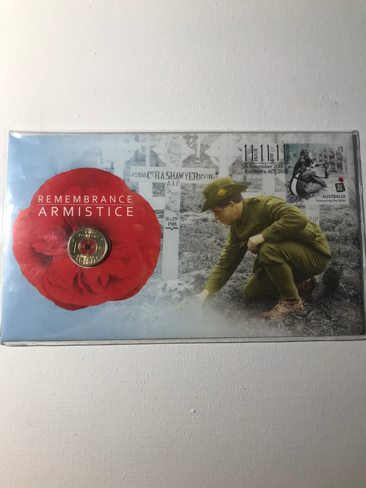 2018 PNC $2 C Mintmark. Remembrance Day Armistice.