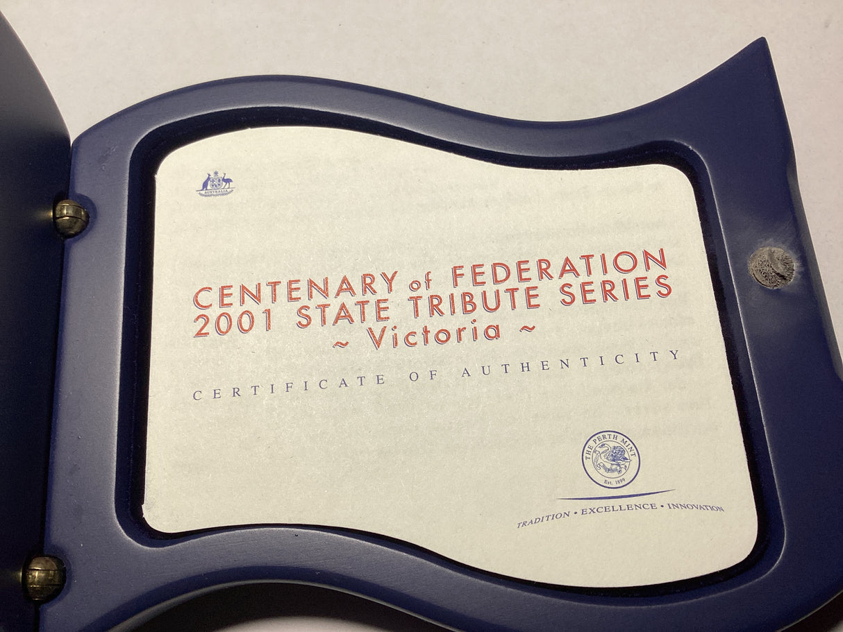 2001 $1 Centenary of Federation State Tribute Series. Victoria.
