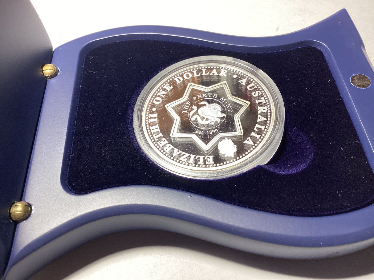 2001 $1 Centenary of Federation State Tribute Series. New South Wales. Silver Proof Coin