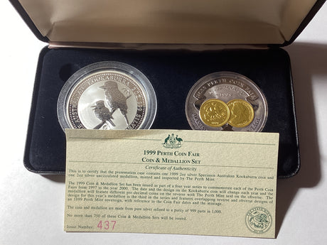 1999 Perth Coin Fair Coin & Medallion Set.