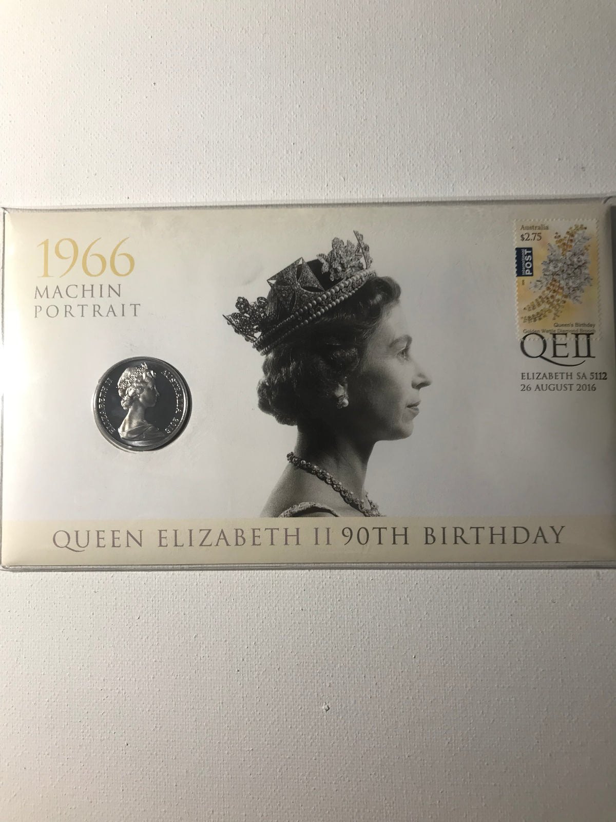 2016 PNC 20c. 1966 Machin Portrait. Queen Elizabeth's 90th Birthday