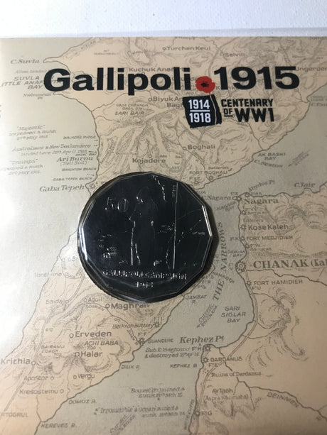 2015 50c PNC Gallipoli. The Landing