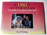1981 Australian Uncirculated Coin Set. Sherwood.