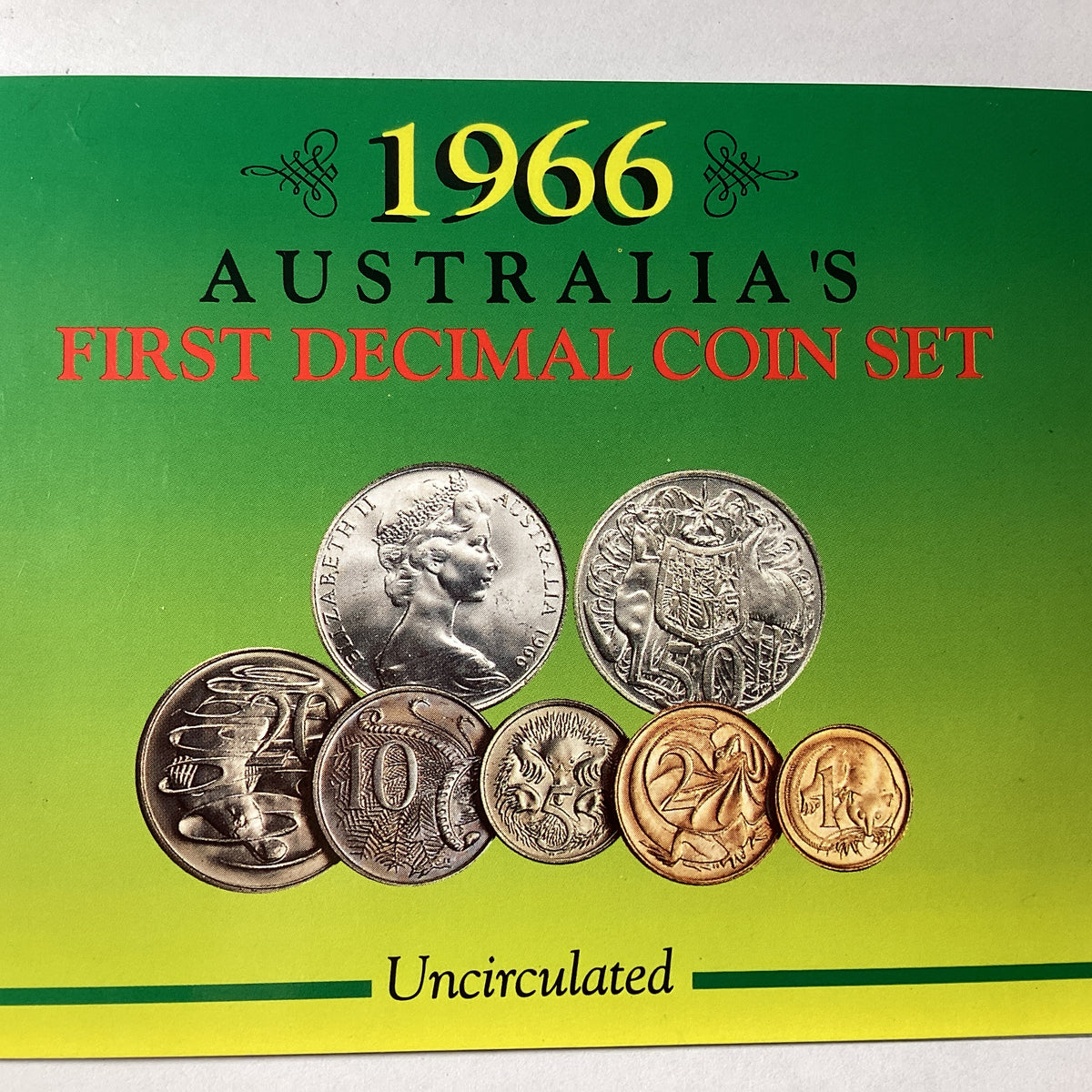 1966 Australian Uncirculated Coin Set. Sherwood. – Ensleigh Coins