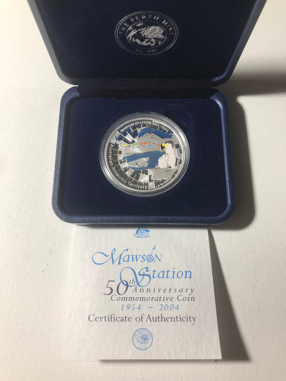 2004 $1 Mawson Station Silver Proof Coin