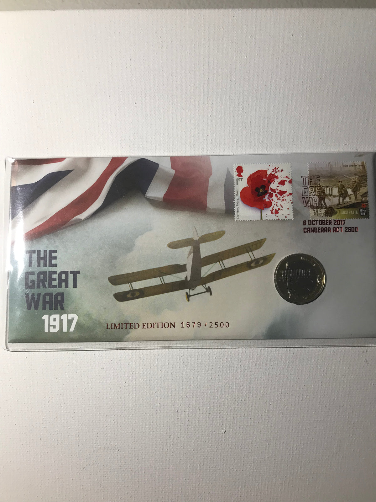 2017 The Great War 2 Pound PNC. Limited Edition 2,500 Made.