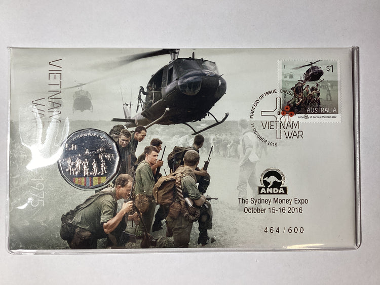 2016 50c PNC. Australia at War. Vietnam War. ANDA Sydney.