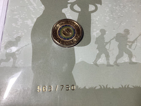 2017 $2 PNC. 'C' mintmark. Lest We Forget. Mosiac. ANDA Brisbane.