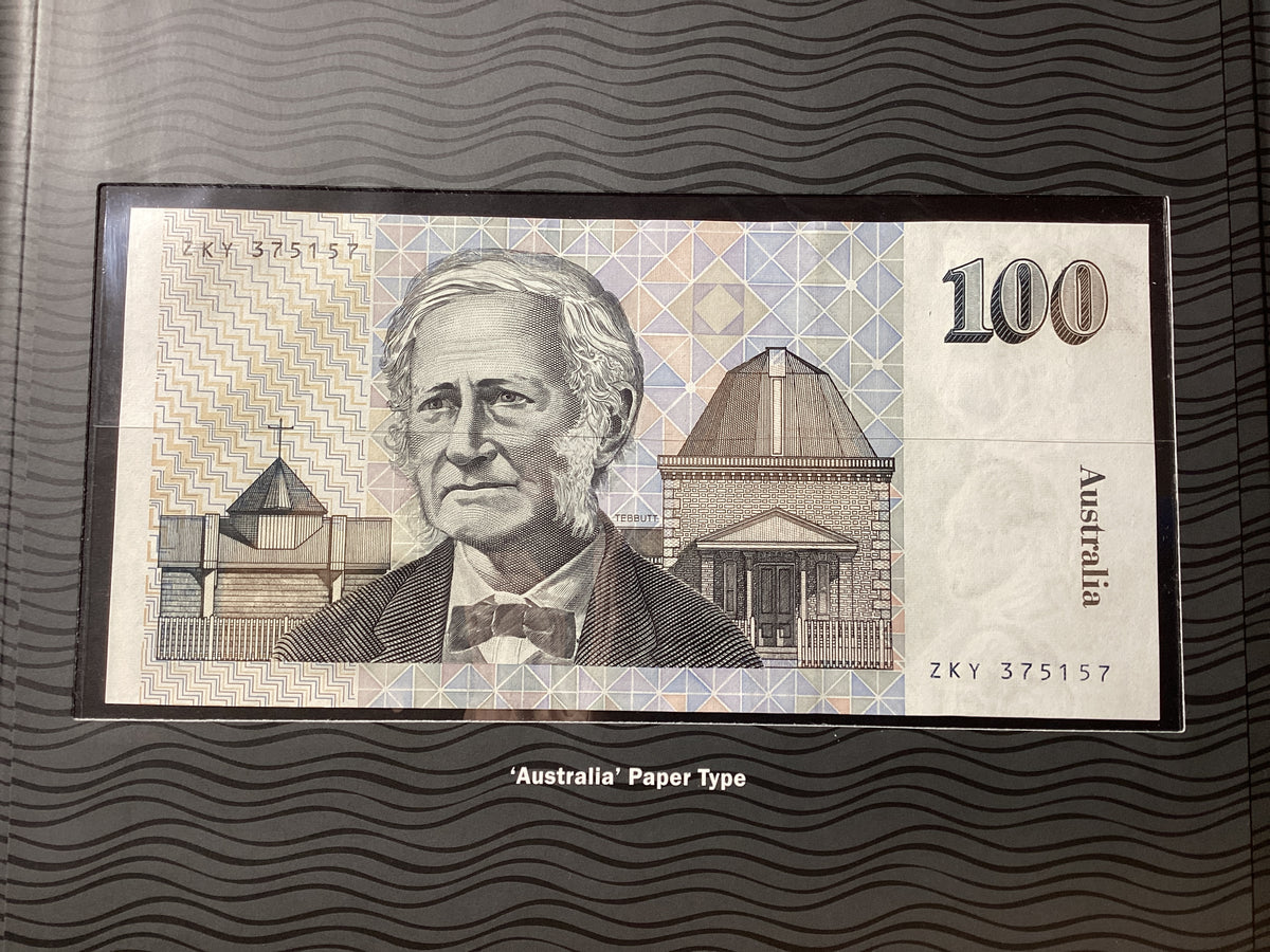Australian Type Set Australian Banknotes $100 Type Set. – Ensleigh Coins