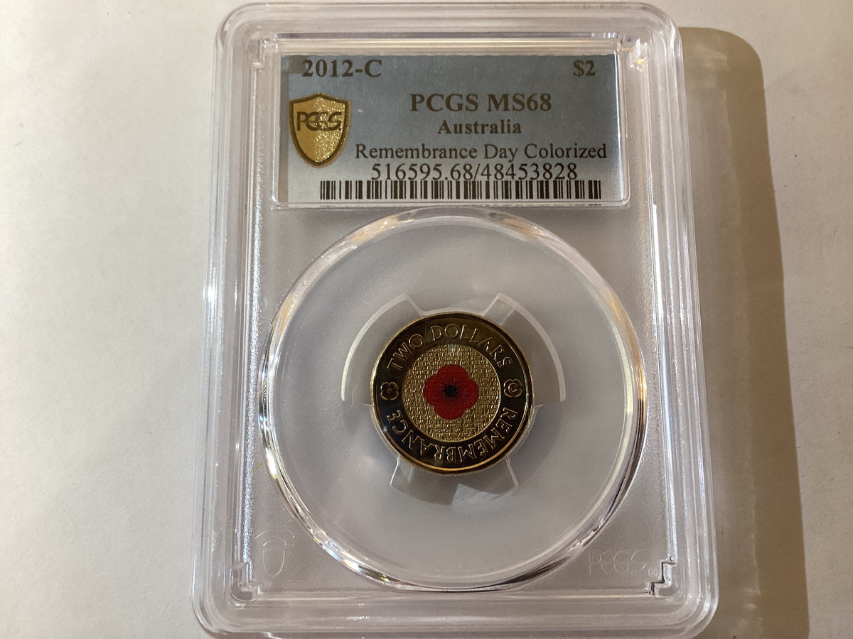 2012-C Mintmark Red Poppy. PCGS MS68.