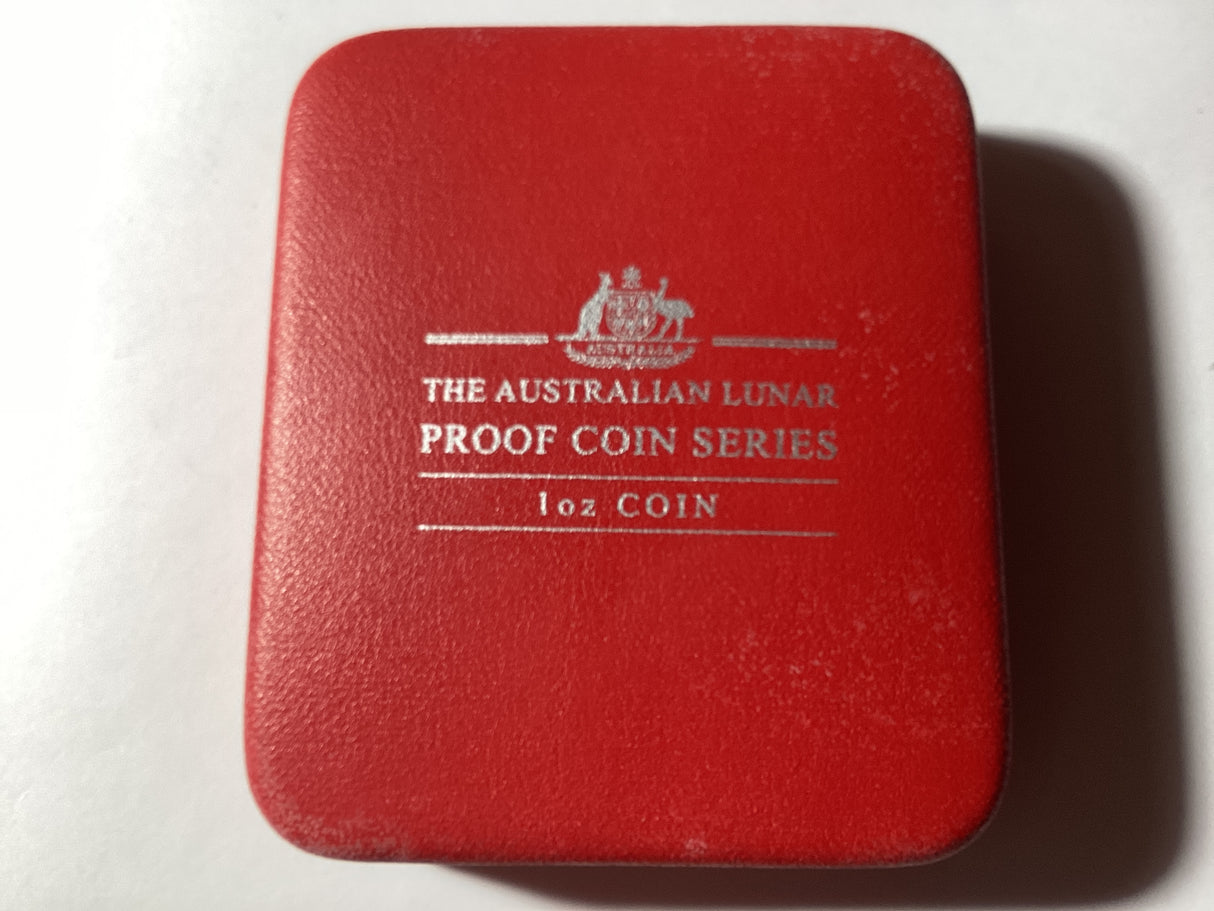 2006 $1 Australian Lunar Proof Coin Series. Year of the Dog. 1oz Silver Proof Coin.