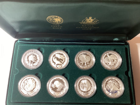2000 The Sydney Olympic Silver Coin Collection. Flora and Fauna Series 8 Coin Set.