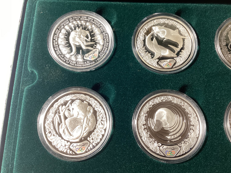 2000 The Sydney Olympic Silver Coin Collection. Flora and Fauna Series 8 Coin Set.